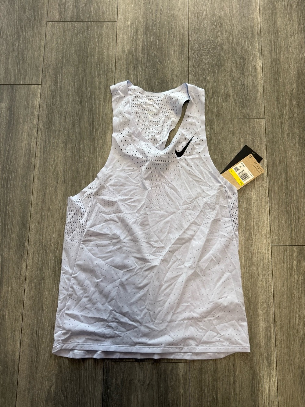 Nike Dri-FIT ADV Breathable Mesh Running Tank Top Ghost Men’s Size S FN4231-057
